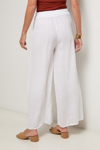 Pantalón de lino - Blanco