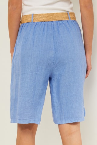 Bermudas de lino - Azul claro