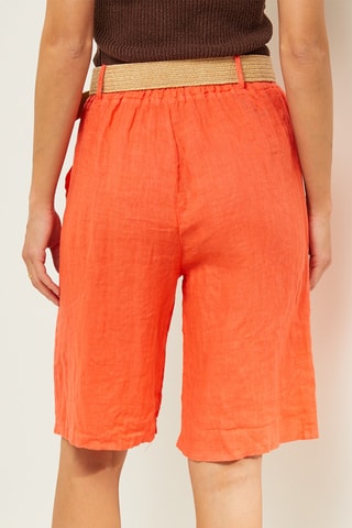 Bermudas de lino - Coral