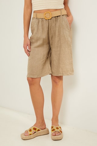 Bermudas de lino - Topo