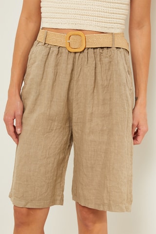 Bermudas de lino - Topo