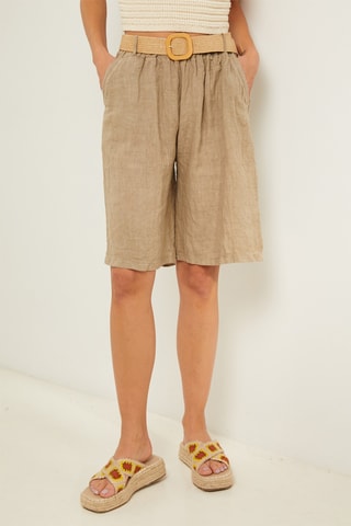 Bermudas de lino - Topo