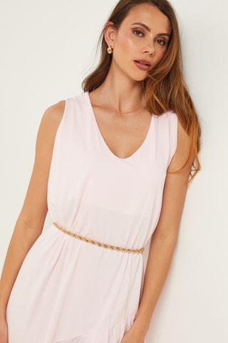 Vestido trapecio - Rosa