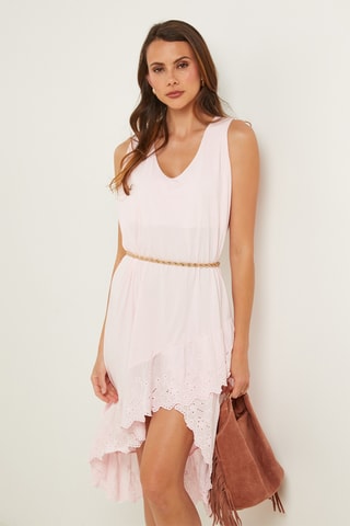 Vestido trapecio - Rosa