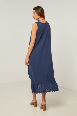 Vestido trapecio - Azul marino
