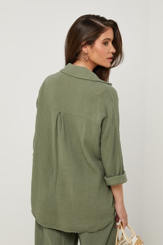 Camisa de lino - Caqui