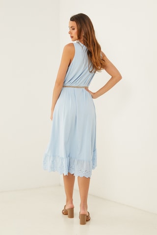 Vestido trapecio - Azul claro