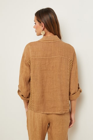 Camisa de lino - Camel