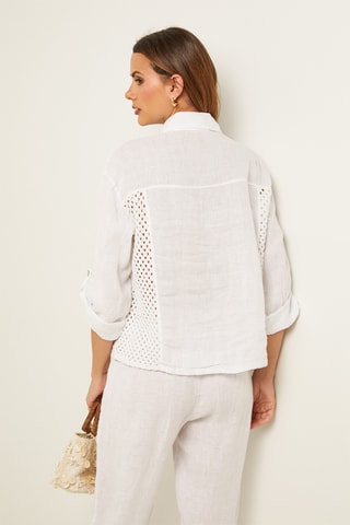 Camisa de lino - Blanco