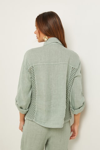 Camisa de lino - Verde agua