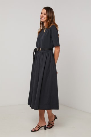 Vestido midi - Negro