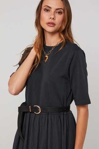 Vestido midi - Negro