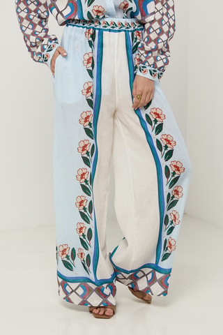 Pantalón palazzo - Azul