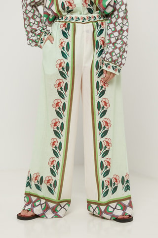 Pantalón palazzo - Verde