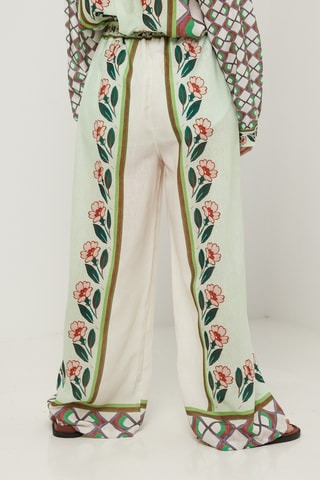 Pantalón palazzo - Verde