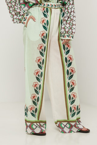 Pantalón palazzo - Verde