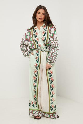 Pantalón palazzo - Verde