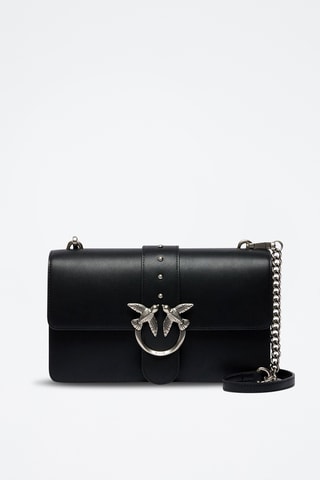 Leren Schoudertas Love One Classic - Zwart