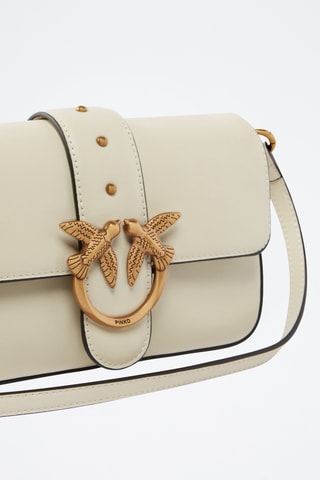 Leren Schoudertas Love One Mini - Wit