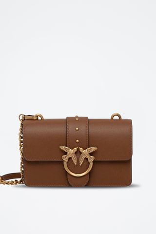 Leren Schoudertas Love One Mini - Bruin