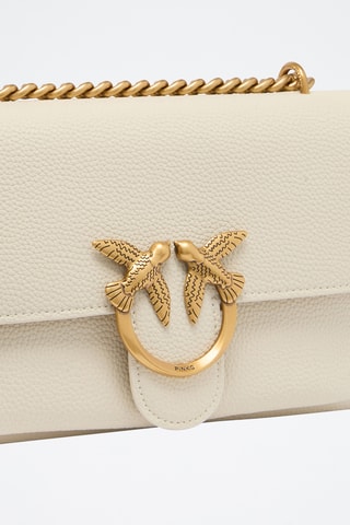 Leren Schoudertas Love One Soft Mini - Wit