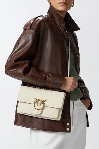 Leren Schoudertas Love One Soft Mini - Wit