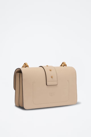 Leren Schoudertas Love One Mini - Camel