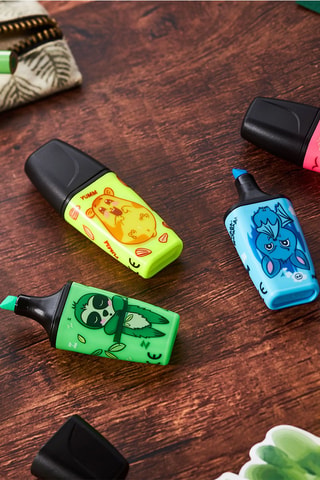 5 marcadores Stabilo Boss Mini Animal Vibes