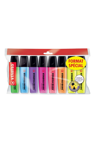 8 marcadores Stabilo Boss Original