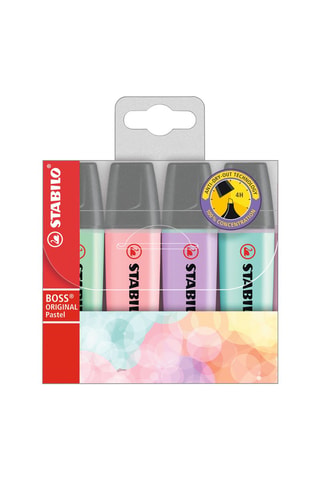 Pochete de 4 Stabilo Boss Original Pastel
