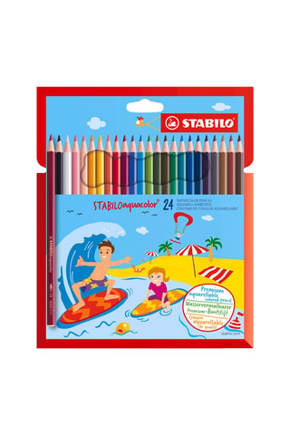 24 lápis de cor STABILOaquacolor