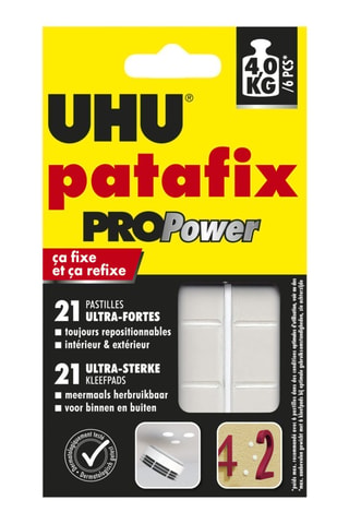 21 pastilhas adesivas Patafix Propower