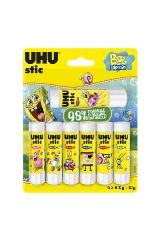 6 sticks de cola UHU - 8,2 g