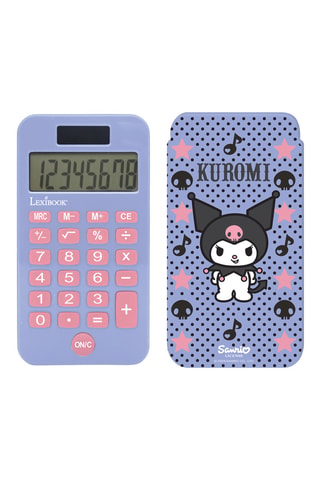 Calculadora de bolso Kuromi - Rosa e azul