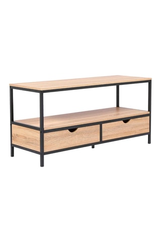Mobile TV in legno 2 cassetti  Memphis - 113 x 40 x 55 cm