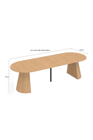 Tavolo allungabile Elvis - 110/300 x 75 x 110 cm