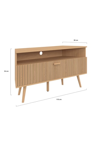 Mobile TV angolare 1 anta Faustine - 110 x 54 x 30 cm