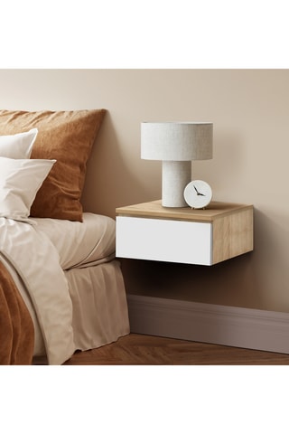 2 comodini pensili 1 tiroir Tom - 40 x 18 x 30 cm
