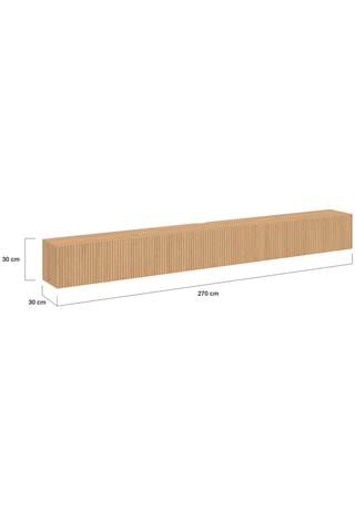 Mobile TV 3 sportelli Albane - 270 x 30 x 30 cm