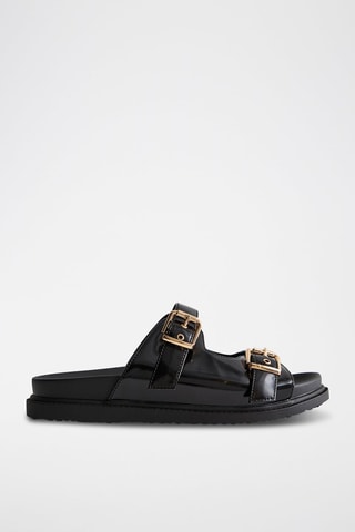 Mules envernizadas - Preto