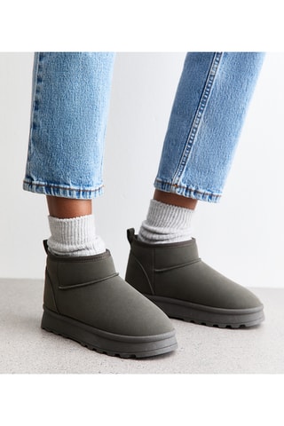 Botins forrados - Cinzento