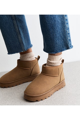 Botins forrados - Bege