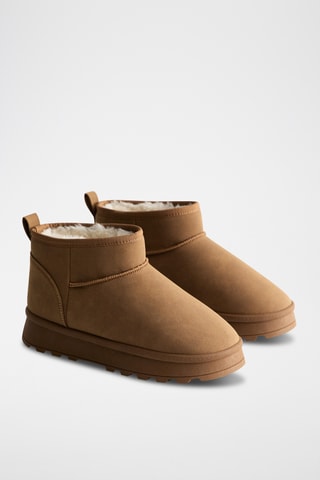 Botins forrados - Bege
