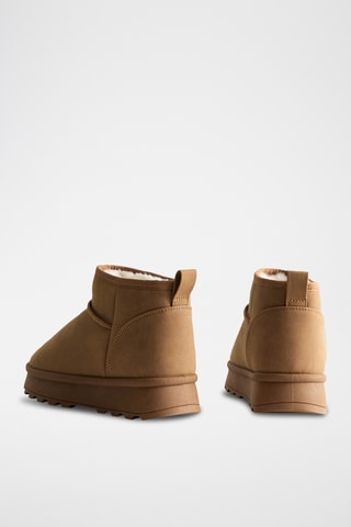Botins forrados - Bege