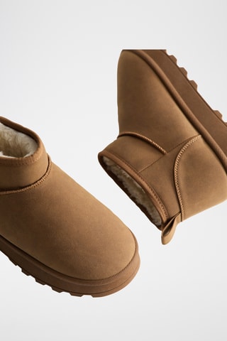 Botins forrados - Bege