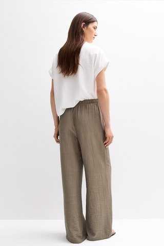 Pantalon wide legs - Kaki