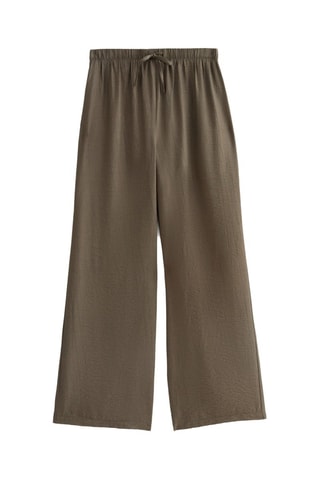 Pantalon wide legs - Kaki