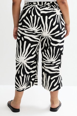 Pantalon relaxed 7/8 taille haute - Noir