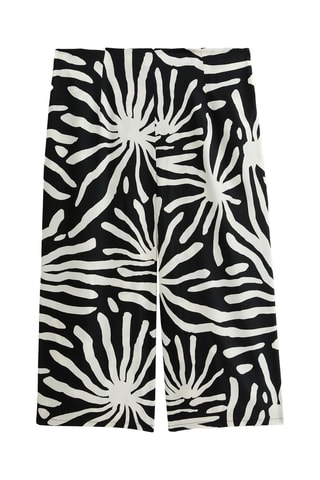 Pantalon relaxed 7/8 taille haute - Noir