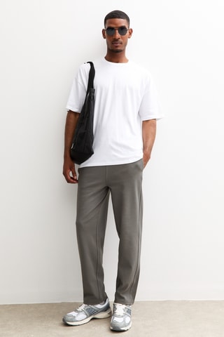 Pantalon straight - Gris